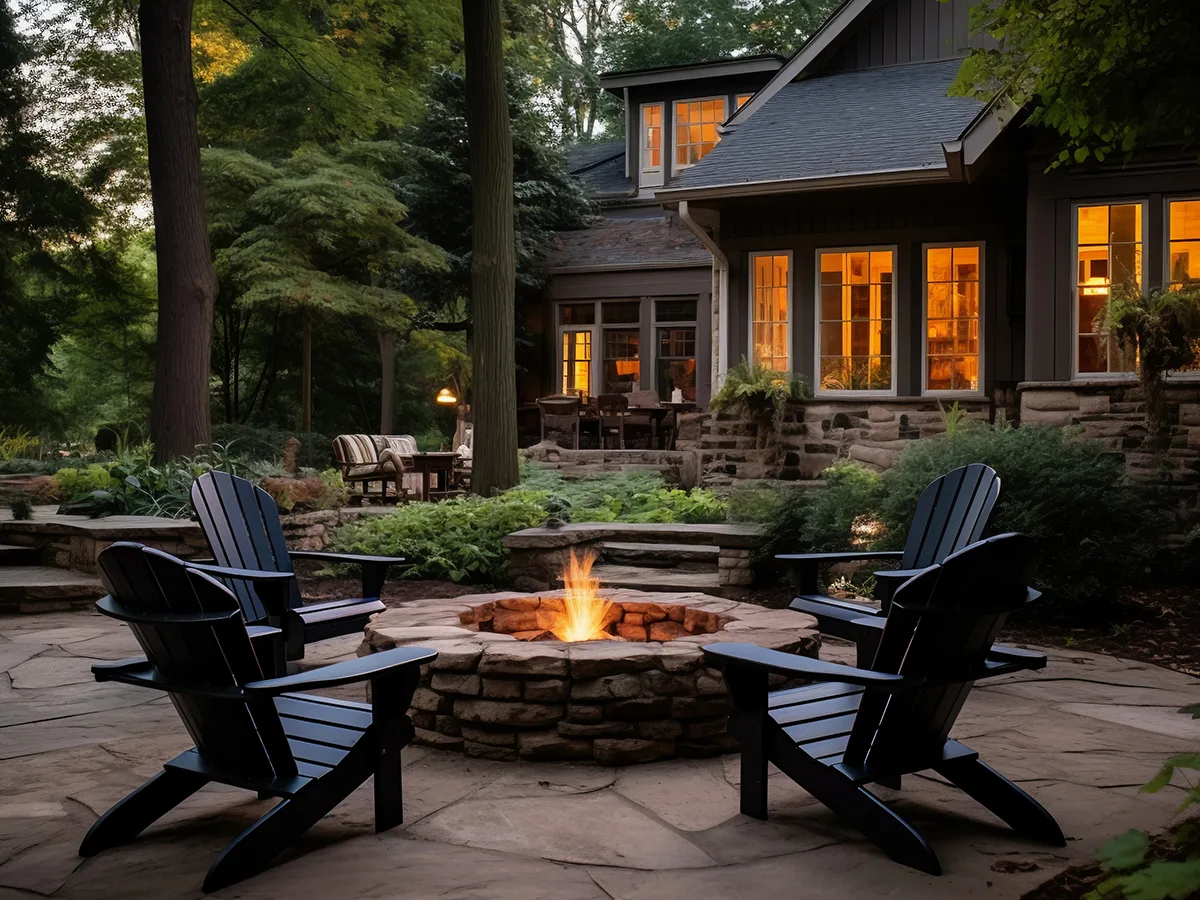 Garden Fire Pit & Kitchen Extension