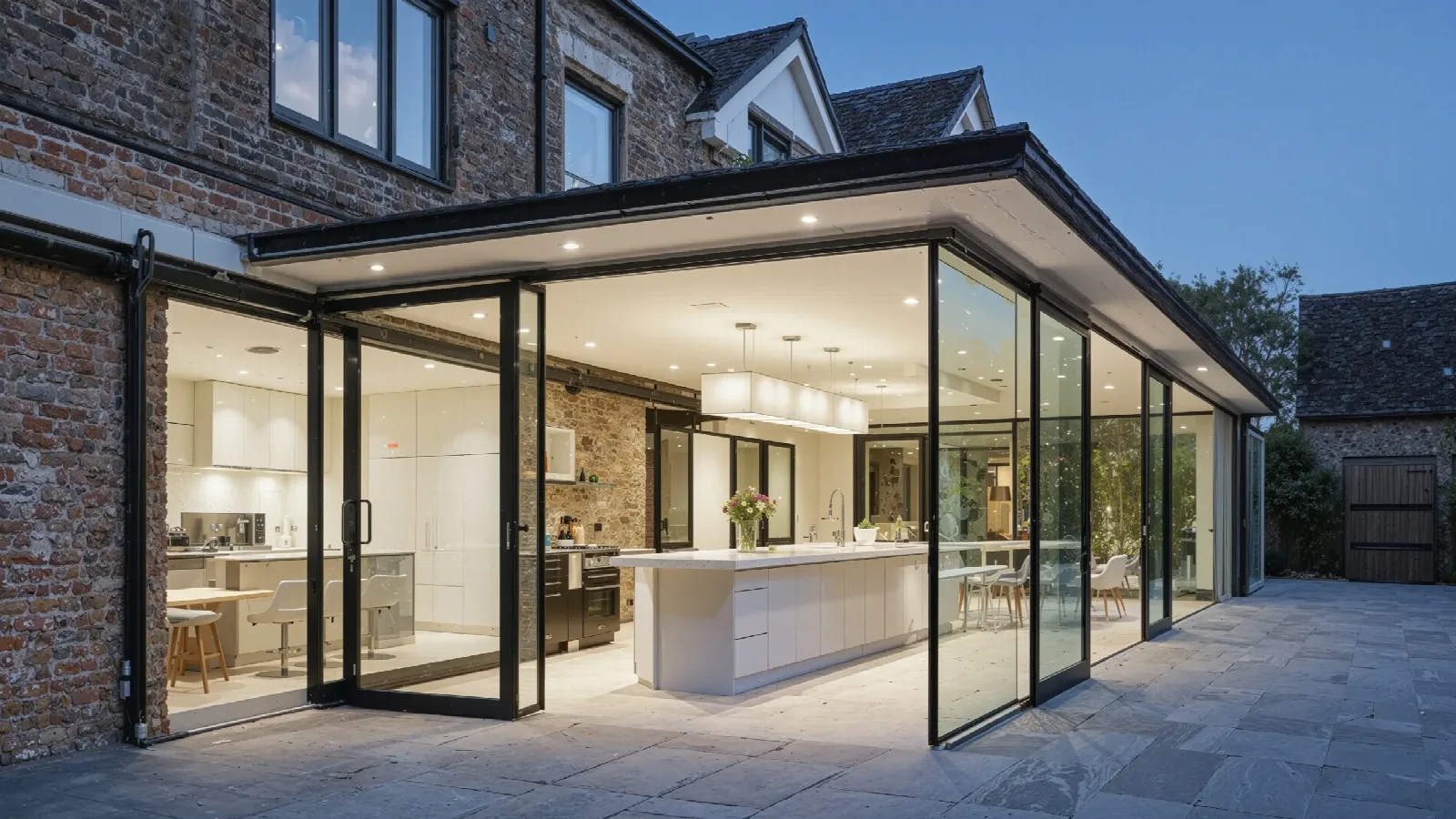 Home extension project in London showing a modern rear house extension and additional living space.