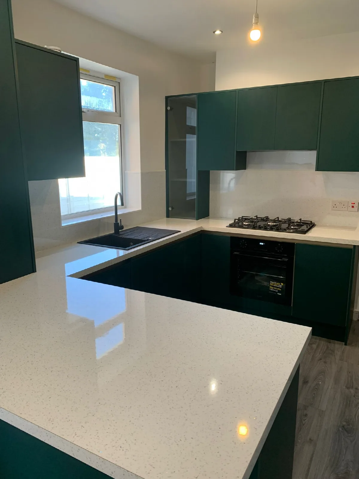 Grey fitted kitchen units